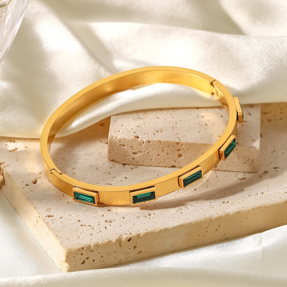 Isabella – Pulsera con Circonias Rectangulares