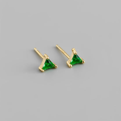 Inez – Pendientes de Triángulo Zirconio Colorido