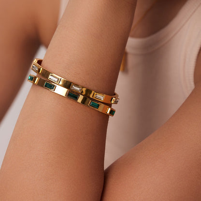 Isabella – Pulsera con Circonias Rectangulares