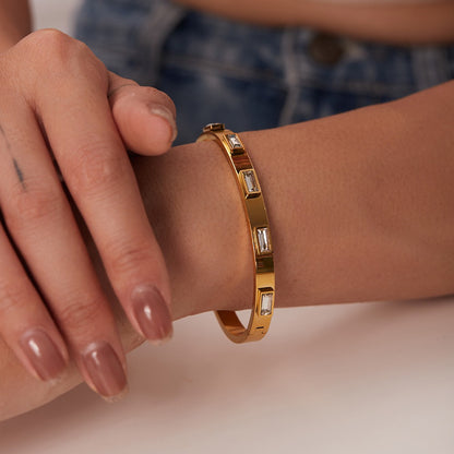 Isabella – Pulsera con Circonias Rectangulares