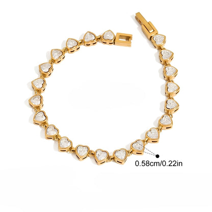Winnie – Pulsera Tennis Bezel