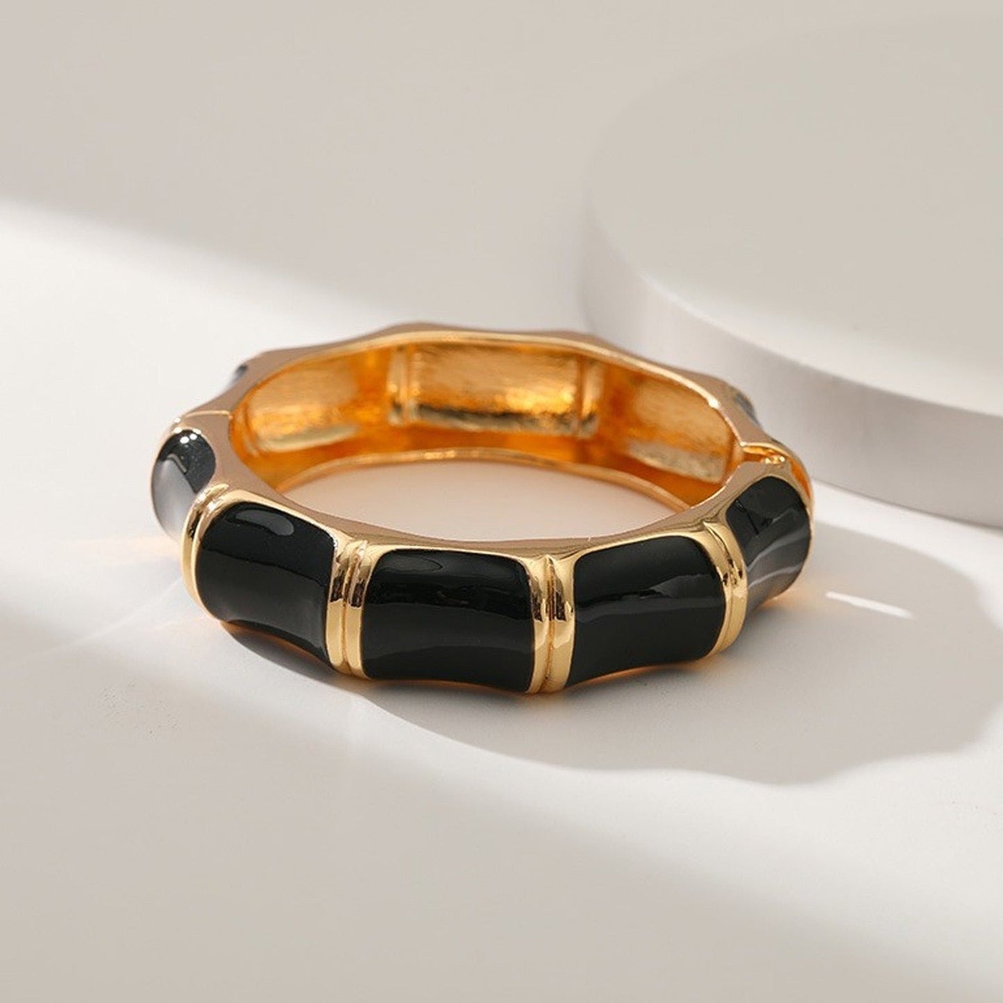Naomi – Pulsera de Bambú con Bloques de Colores