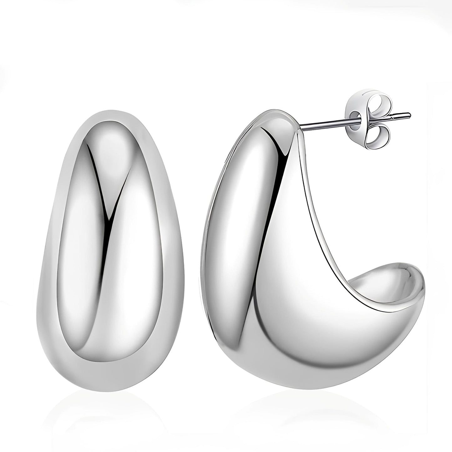 Alya – Pendientes Gota Metal Minimalistas