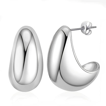 Alya – Pendientes Gota Metal Minimalistas
