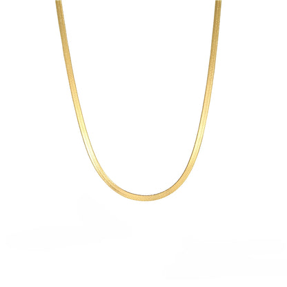 Selene – Collar Choker de Cadena Serpiente Elegante