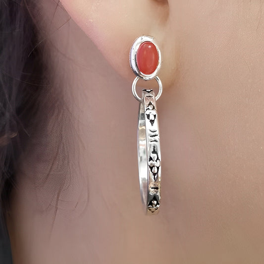 Althea – Pendientes Boho Vintage con Ónix Natural