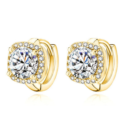 Nadine – Pendientes Cuadrados en Oro 18K