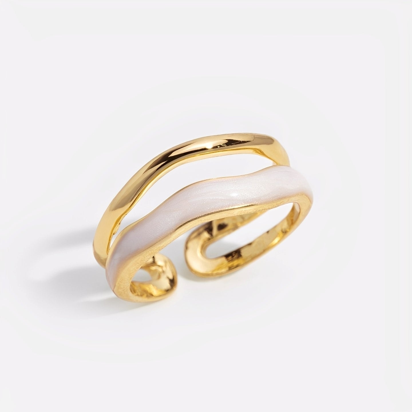 Fely – Anillo Sahara Dorado en Capas