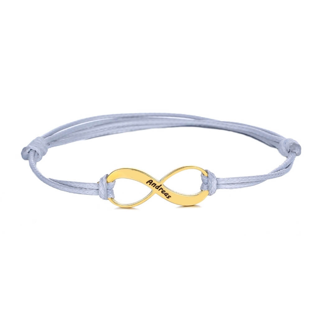 Lyana – Pulsera Infinito con Grabado Personalizado