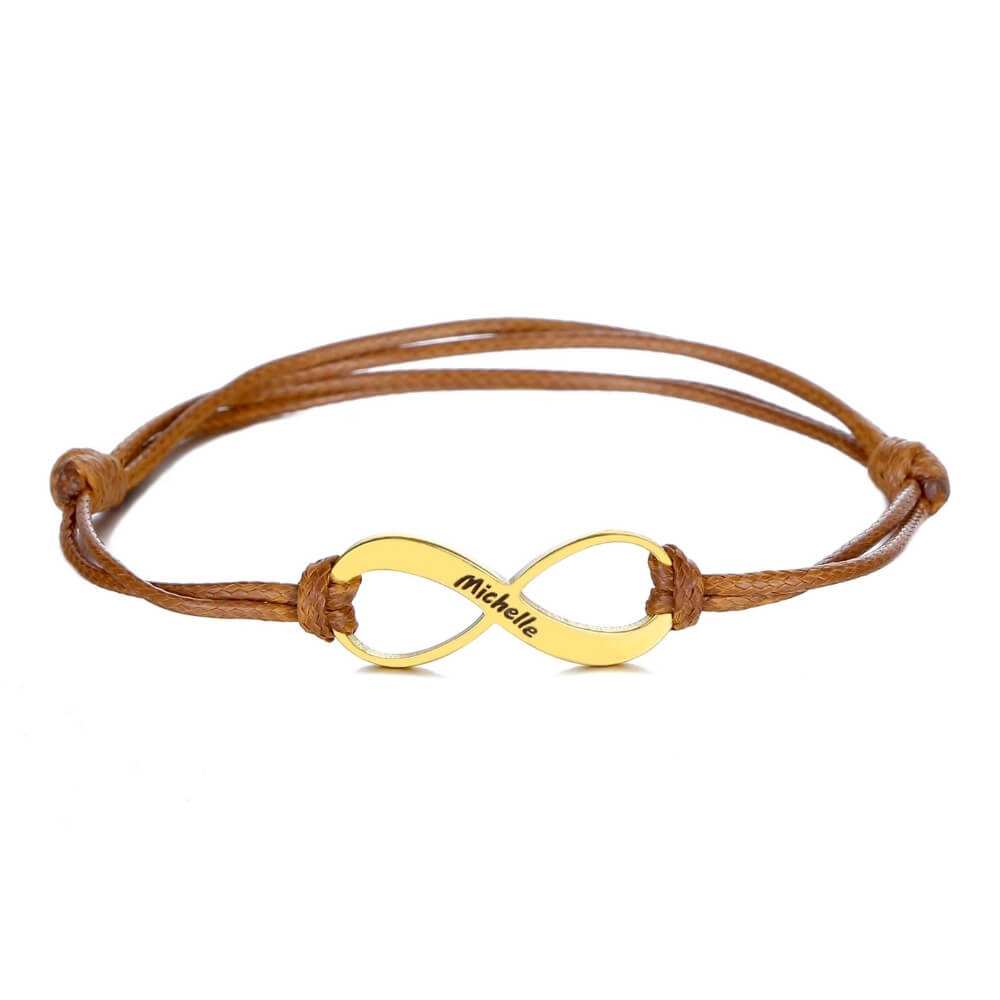Lyana – Pulsera Infinito con Grabado Personalizado