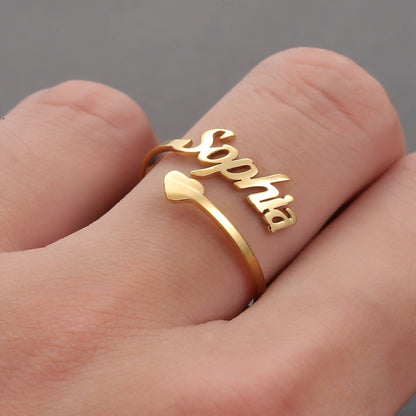Elena – Anillo Grabado con Nombre