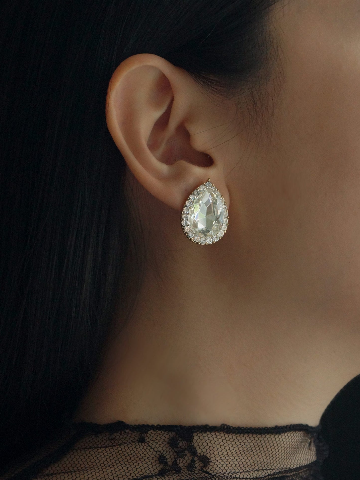 Lucy - Pendientes de diamante con forma de pera