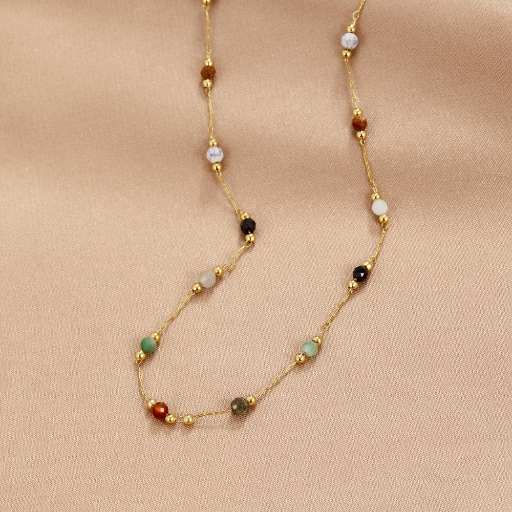 Lala - Collar con cuentas y piedras
