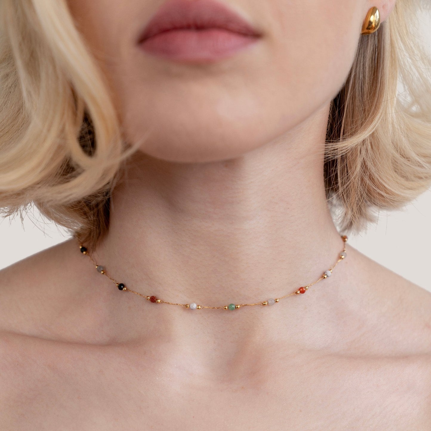 Lala - Collar con cuentas y piedras