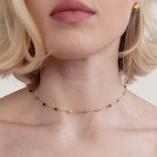 Lala - Collar con cuentas y piedras