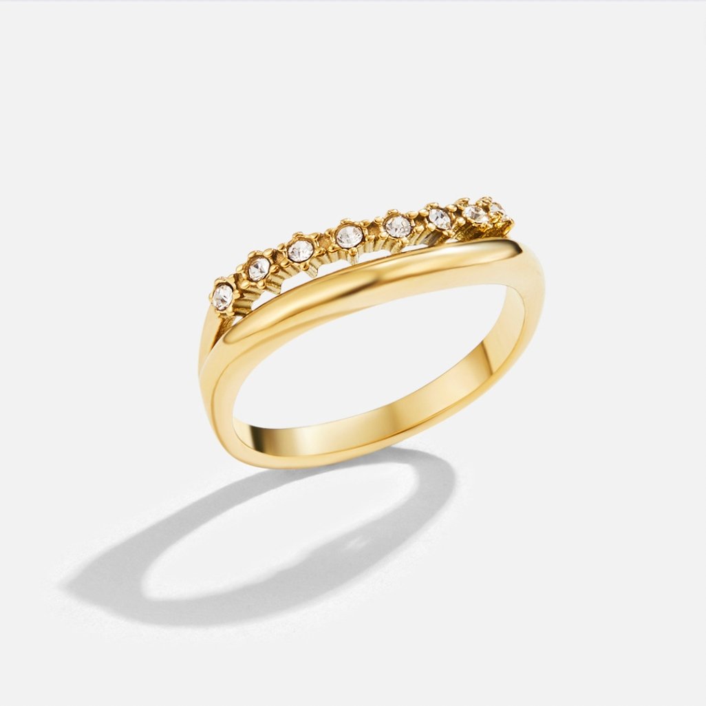 Marissa – Anillo Superpuesto Cristal Blanco
