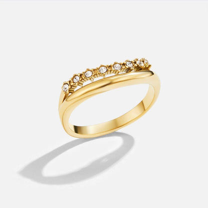 Marissa – Anillo Superpuesto Cristal Blanco