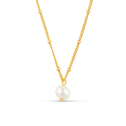 Janna – Collar Satélite con Perlas Dorado