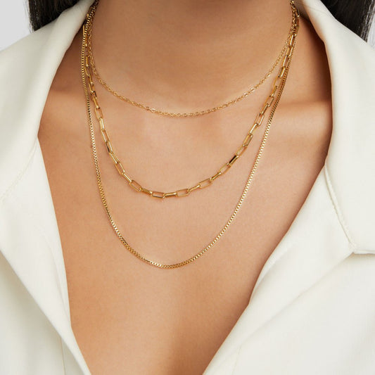 Miela – Collar de Cadenas Superpuestas