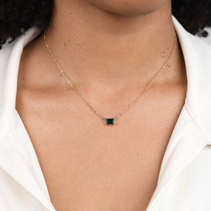 Moni – Collar Esmeralda Verde