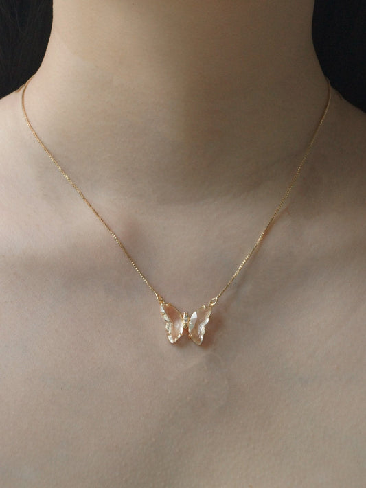 Evelyn - Collar de mariposa de cristal