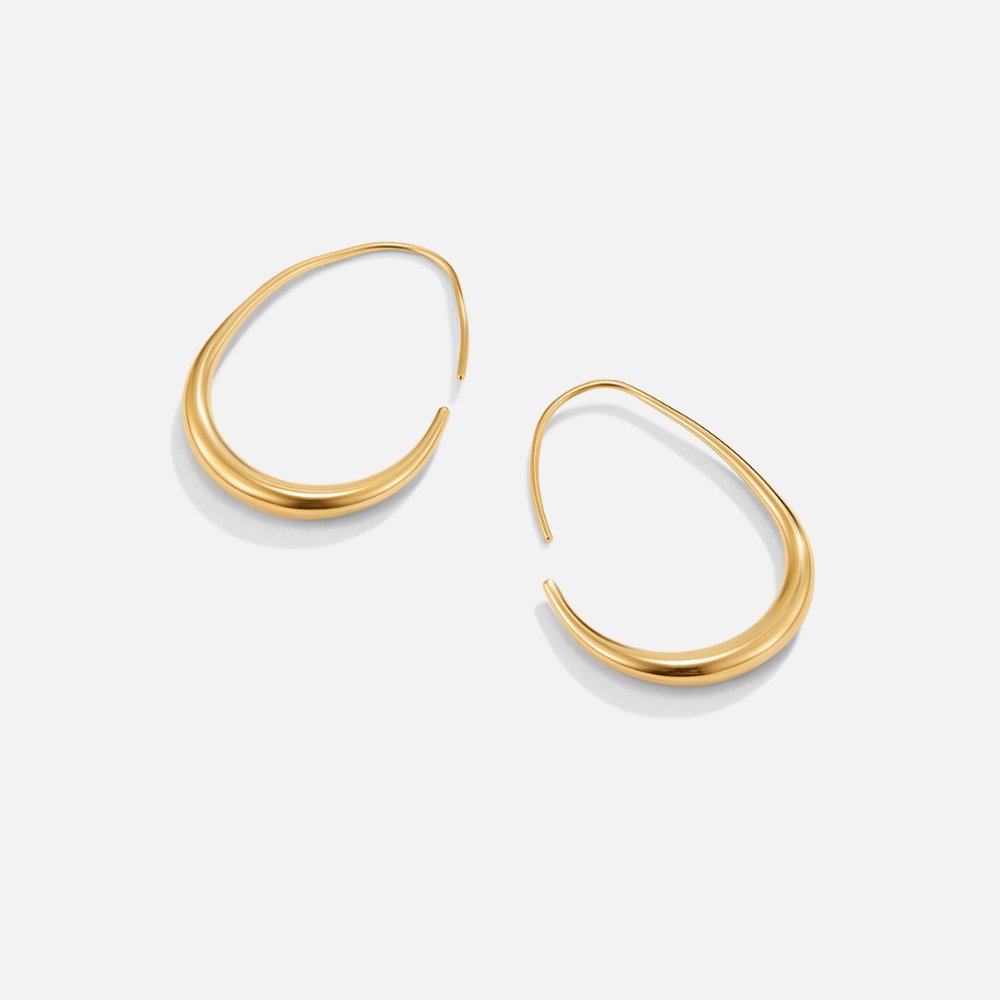 Nica – Aretes Dorados Contemporáneos