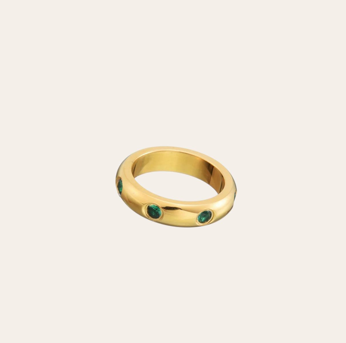 Clara – Anillo Brillante Minimalista de Acero