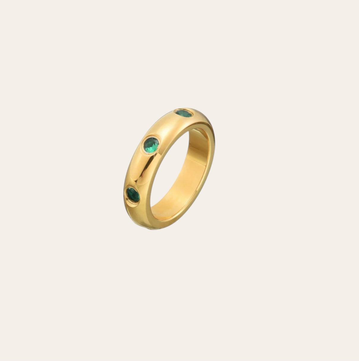 Clara – Anillo Brillante Minimalista de Acero