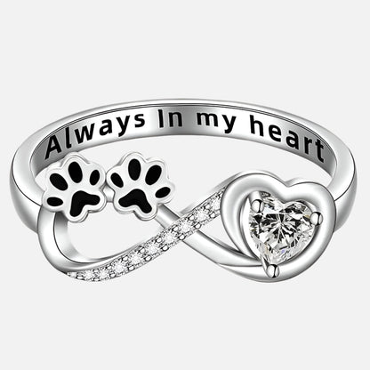 Haruko – Anillo Pequeñas Huellas de Patas de Perro