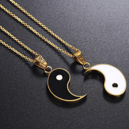 Tao – Collar Yin Yang Separable para Pareja o Amigos