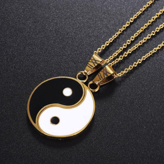 Tao – Collar Yin Yang Separable para Pareja o Amigos