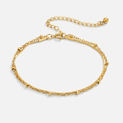Pia – Pulsera Dorada en Capas