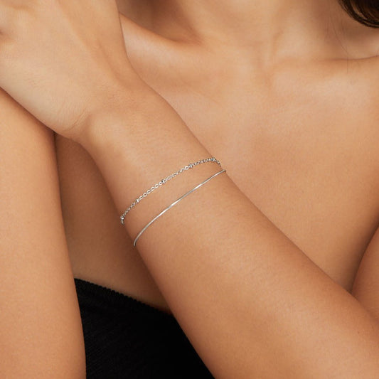 Oya – Pulsera de plata multicapa