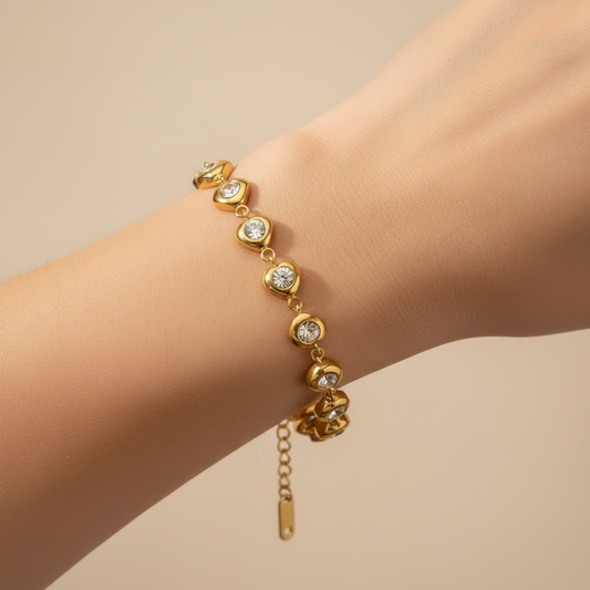 Thalia – Pulsera de Zircon con Elegancia Moderna