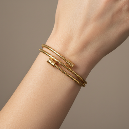 Levia – Pulsera Cuff Espiral