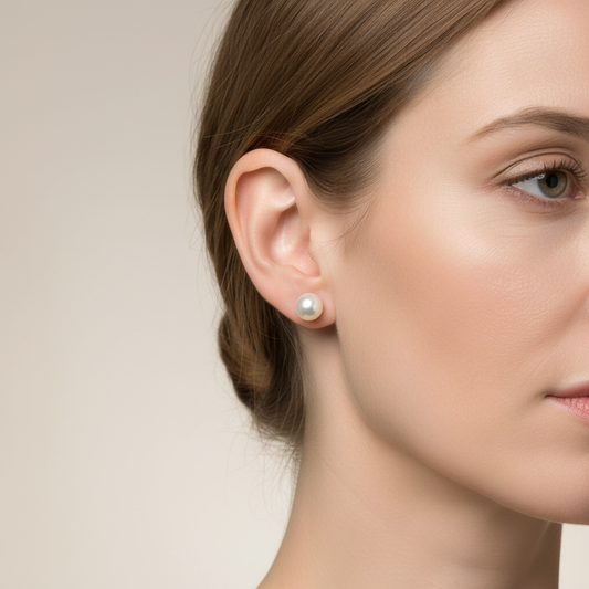 Nazieba – Pendientes Perla Cultivada Elegantes