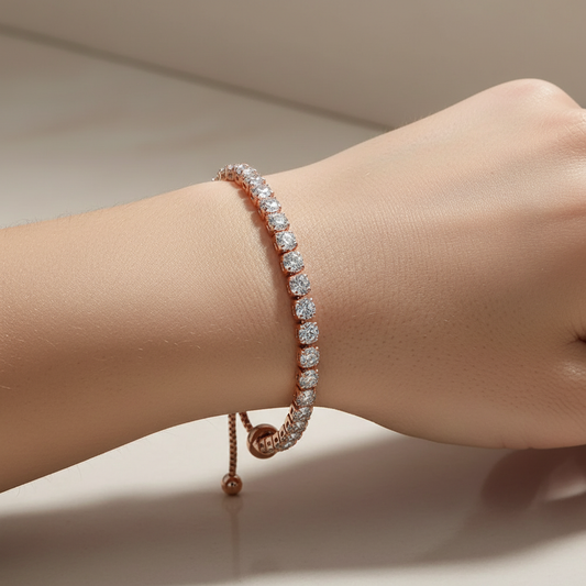 Rosalie – Pulsera Tennis Roségold con Zirconias