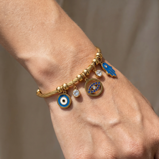 Freya – Pulsera Ojo Turco Elegante