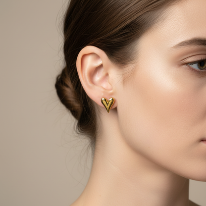 Charlie – Pendientes Corazón Elegantes