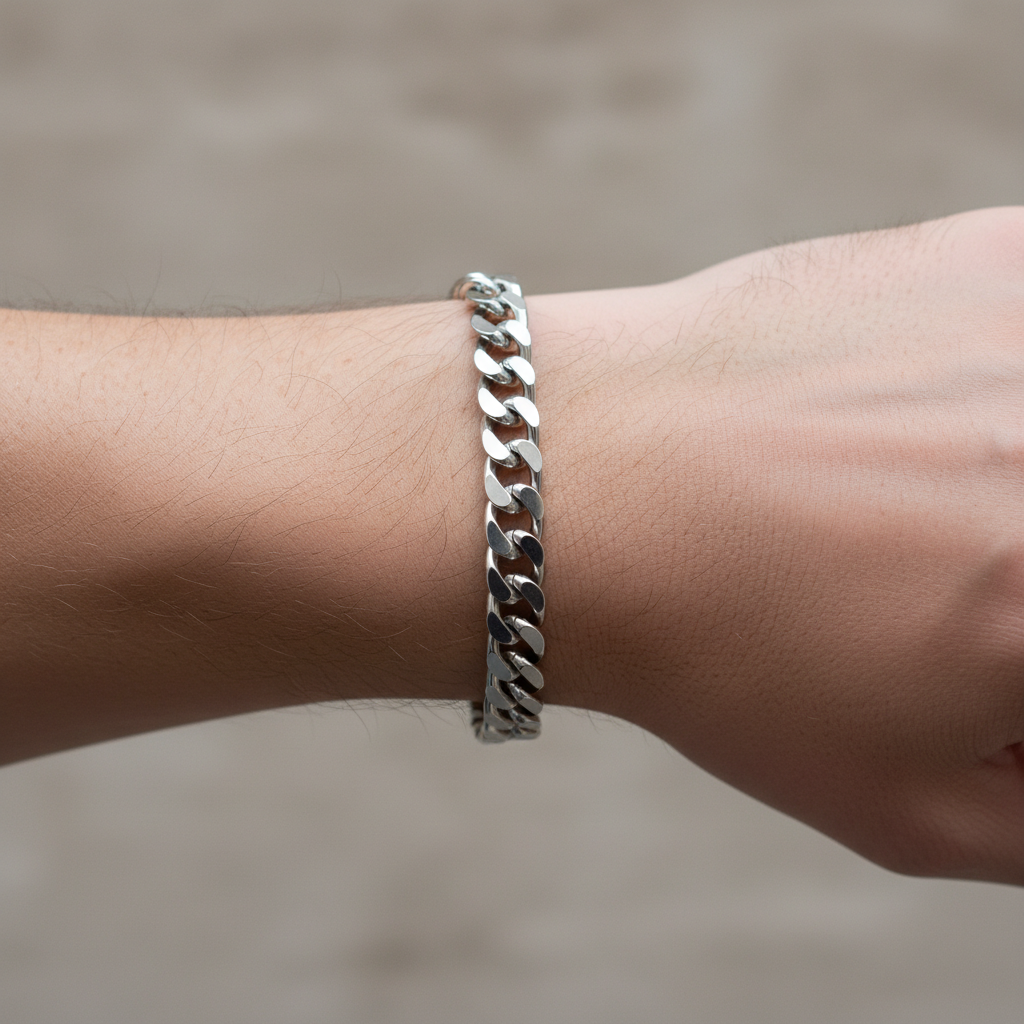 Arlen – Pulsera Acero Pulido Minimalista