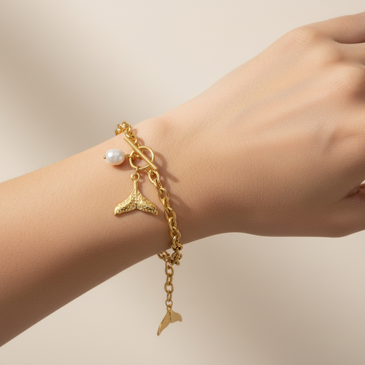 Coralia – Pulsera Caracola Marina Elegante