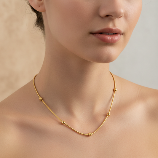 Ellie – Collar de Siete Cuentas Elegante