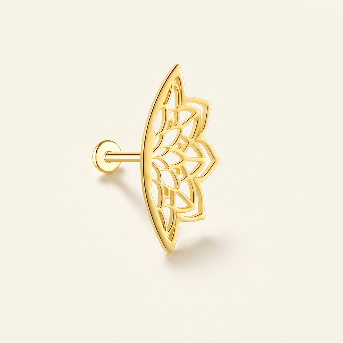 Aretes Helix Dama con Diseño Mandala