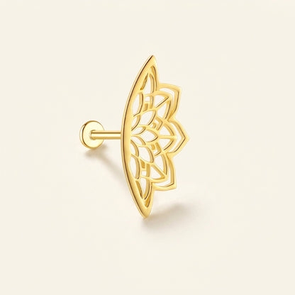 Aretes Helix Dama con Diseño Mandala