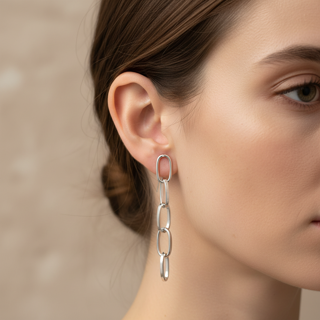 Lucia – Pendientes de Forma de Cadena