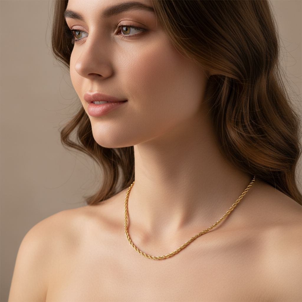 Alessia – Collar de Acero Titanio Antideslustre
