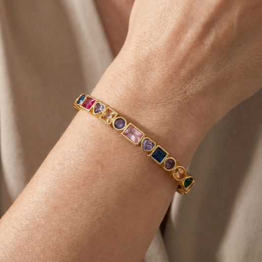 Selina – Pulsera Zirconia Retro Elegante