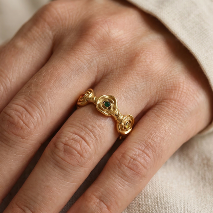 Vera – Anillo Creativo Retro de Acero