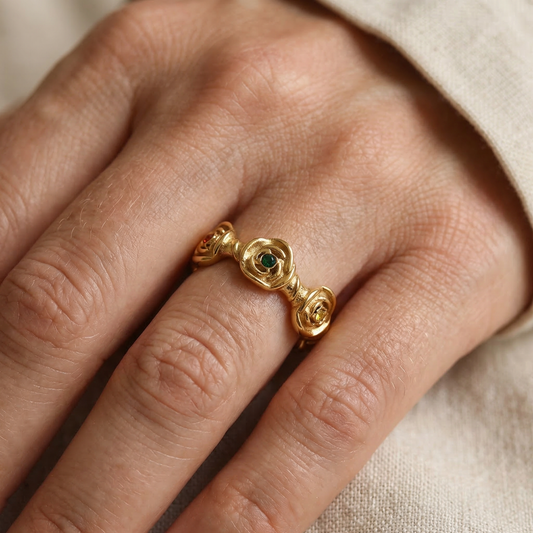 Vera – Anillo Creativo Retro de Acero