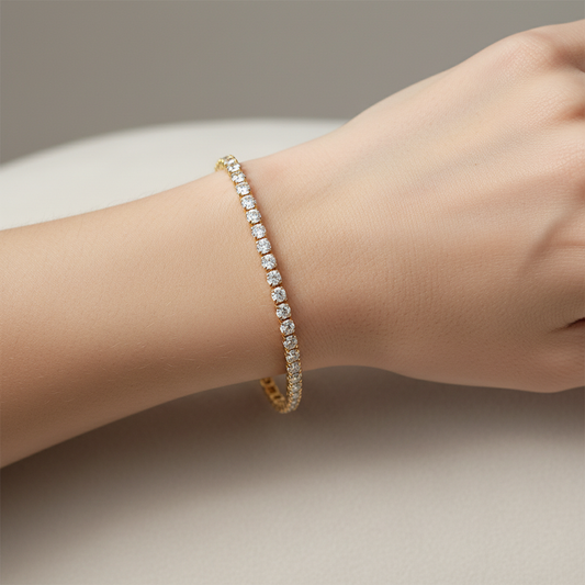 Dakota – Pulsera de Tenis con Cristales Elegantes